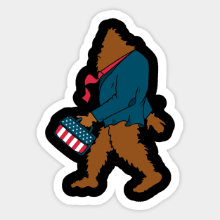 Bigfoot For President Sticker
